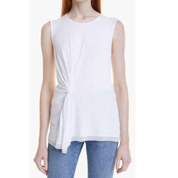 Kobi Halperin Stevie Knotted Sleeveless Top, White Size XS New w/Tag Retail $148 - Picture 7 of 16